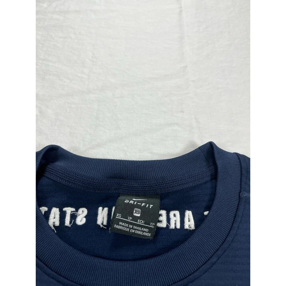 Nike Penn State Nittany Lions Dri-FIT Sideline Top Navy Blue Size XS CQ5065-419